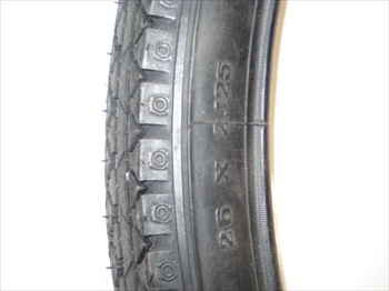 Black Balloon Tire