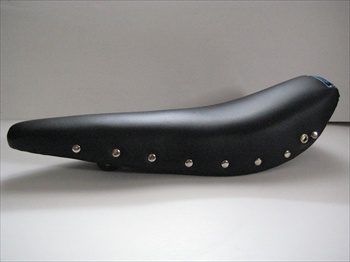 Black Banana Seat With Chrome Eyelets