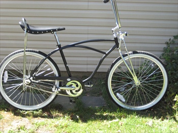 Black Satin Retro Banana Cruiser
