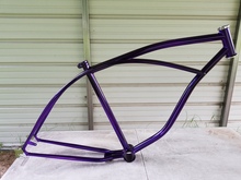 Thunder 26" wheel new cruiser frame in  Purple Powder Coat